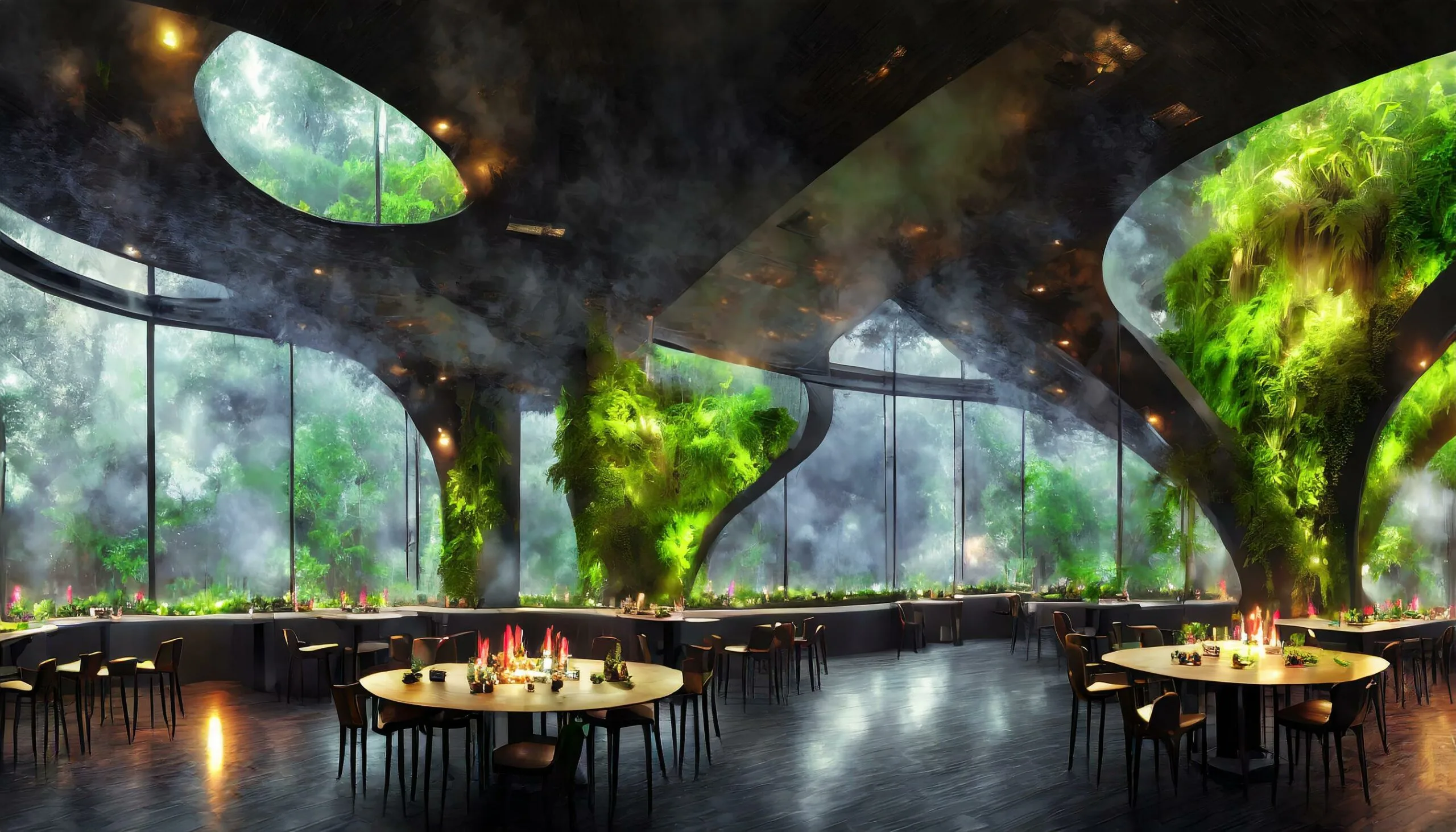 Blank. Immersive Restaurant présente sa salle de 100 m² à la technologie totalement inédite en France ! Venez découvrir nos expériences culinaires immersives sur Blank. Immersive Restaurant